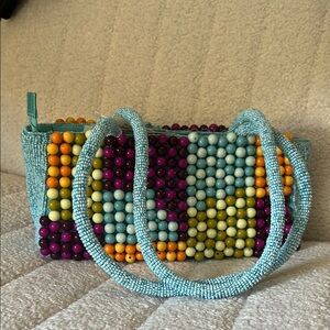 Colorful Beaded Women's Handbag